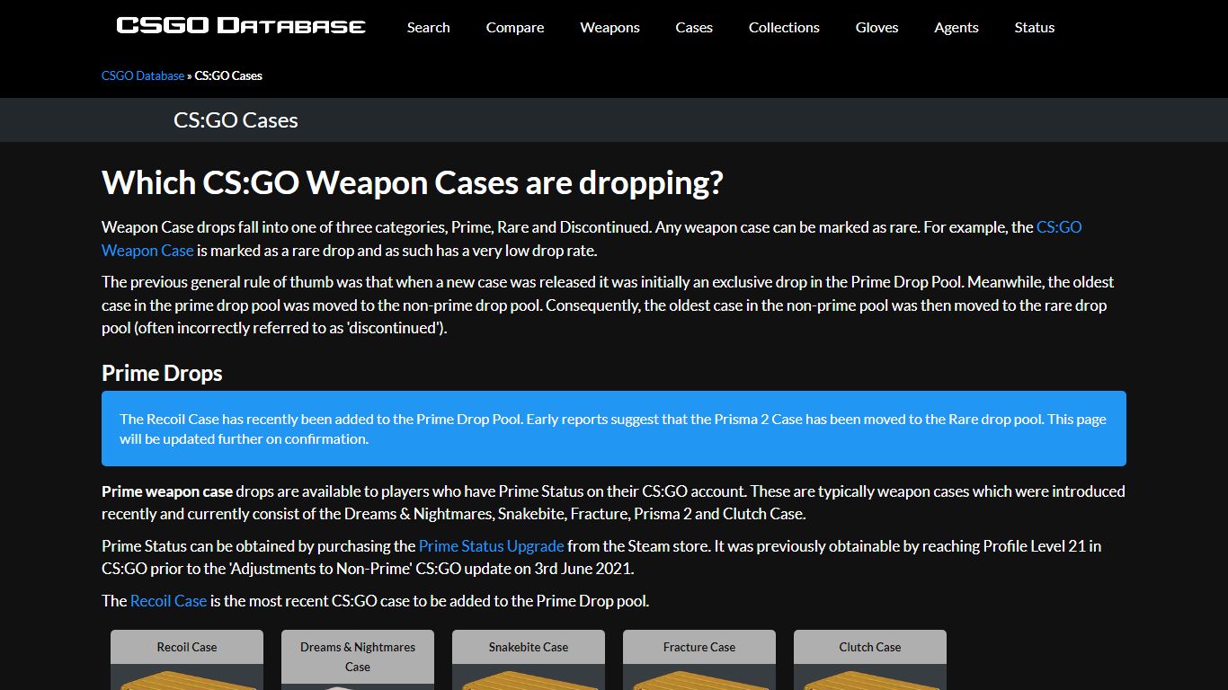 CS:GO Cases - CSGO Database